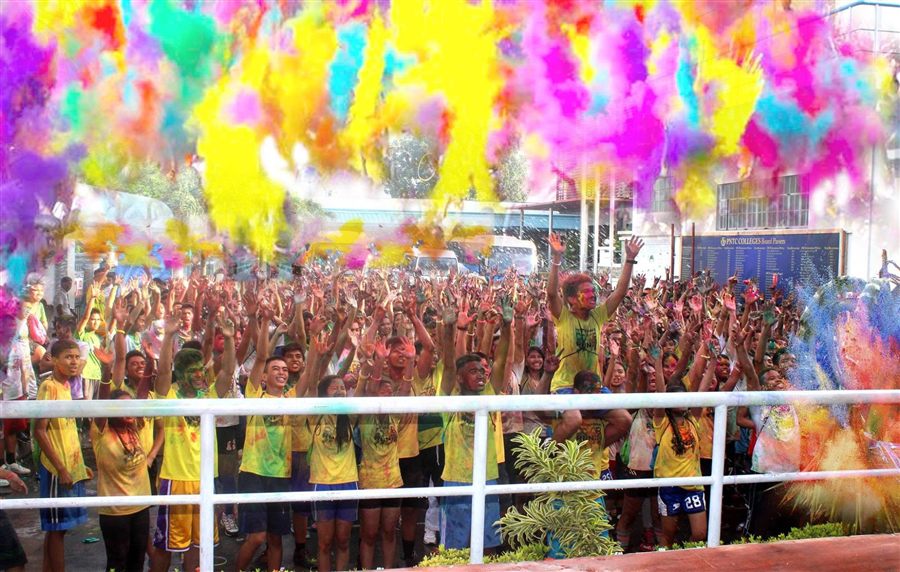 Color run on campus